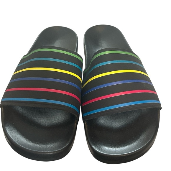 PAUL SMITH Men’s Nyro Striped Pool Slide Sandal - Picture 1 of 3
